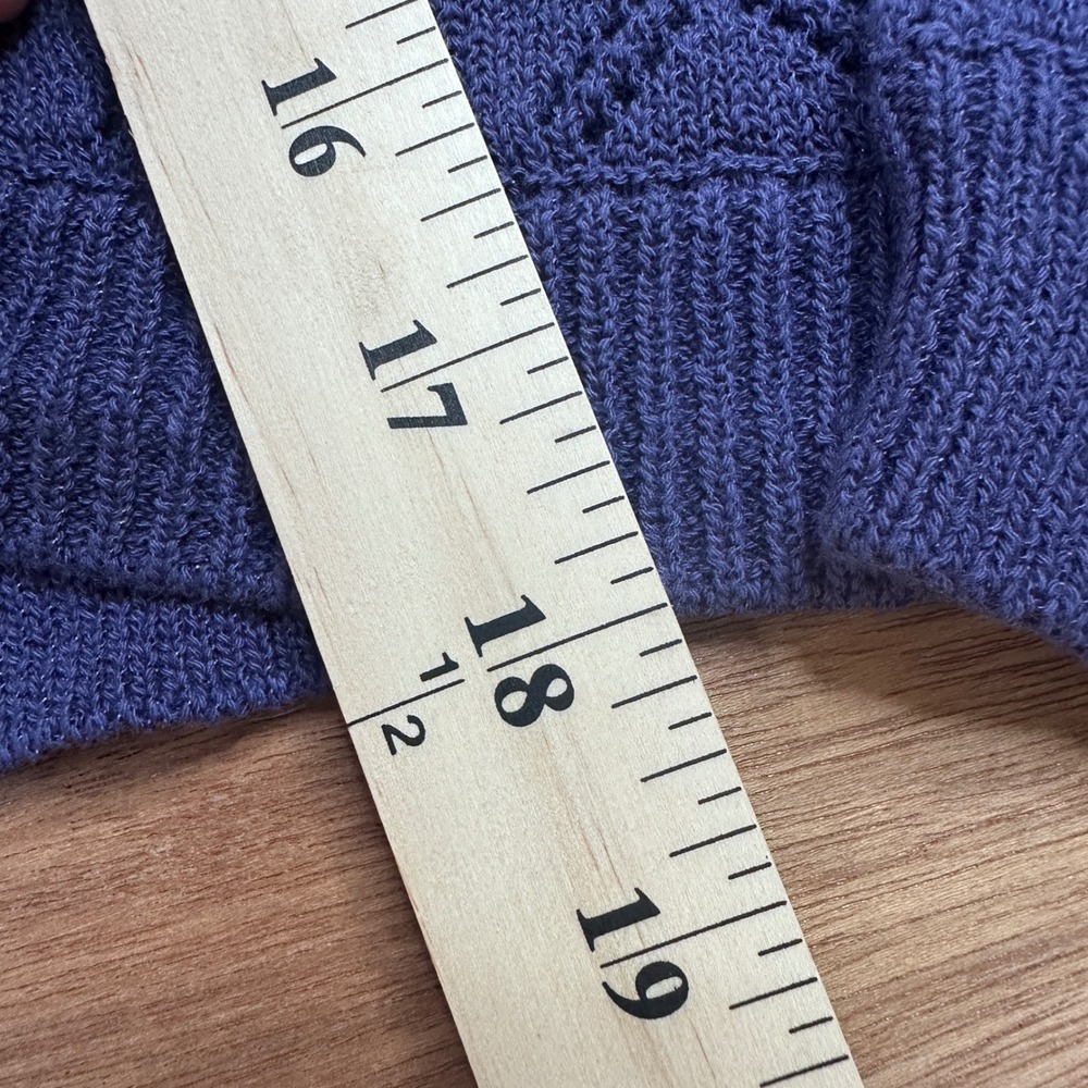 Torrid LoveSick Blue Pointelle Knit Cropped Cardigan Sweater 2X NWT - Picture 6 of 11